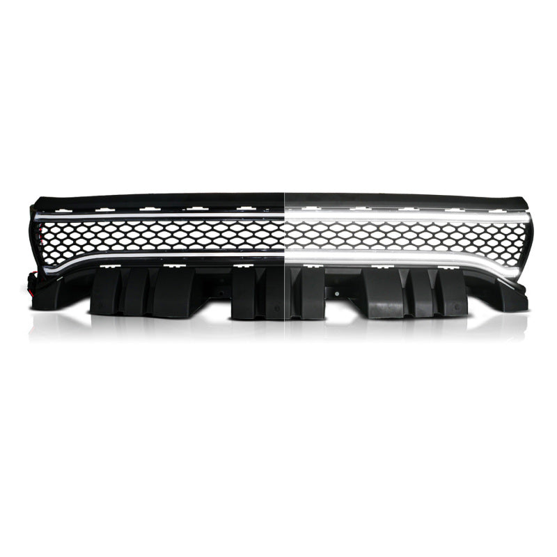 ANZO 15-23 Dodge Charger Black LED Grille w/ Initiation & Running Light/DRL Bar 901028 901028 Photo - Primary