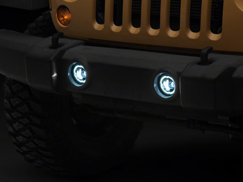 Raxiom 18-23 Jeep Wrangler JL Axial Series Angel Eye LED Fog Lights J177415 J177415 Photo - Close Up