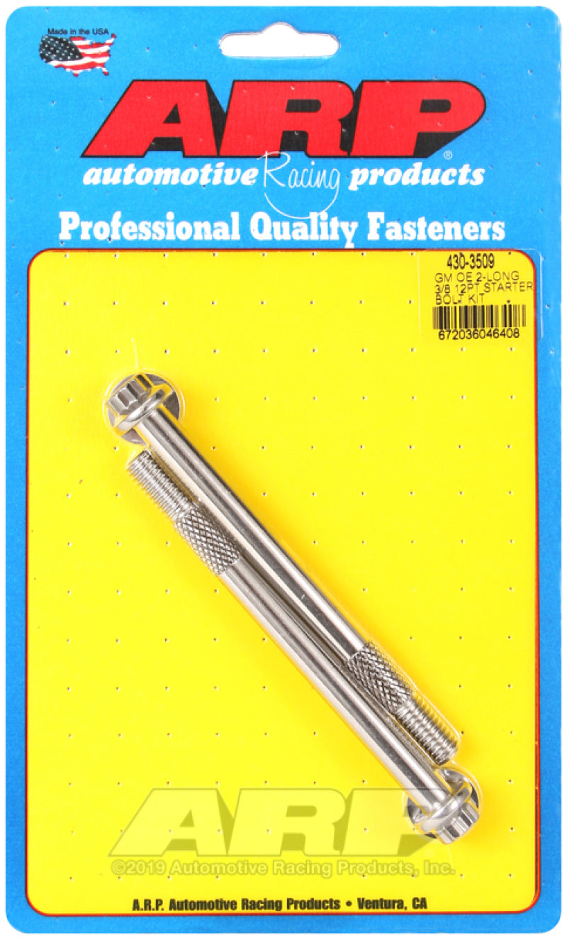 ARP GM 3/8 X 4.660 12pt SS starter bolt kit 430-3509 Photo - Primary