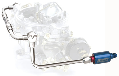 Edelbrock Dual Feed Line/Thunder Series Carb w/fuel Filter 8133 Photo - Primary