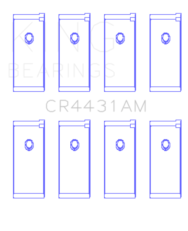 King Engine Bearings King Nissan (Size STD) Rod Bearing Set CR4431AM CR4431AM Photo - Primary