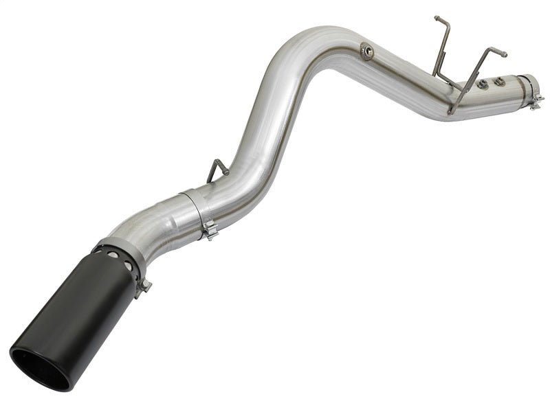 aFe ATLAS 4in Aluminized Steel DPF-Back Exhaust System w/Black Tip GM Dies 49-04085-B Photo - Unmounted