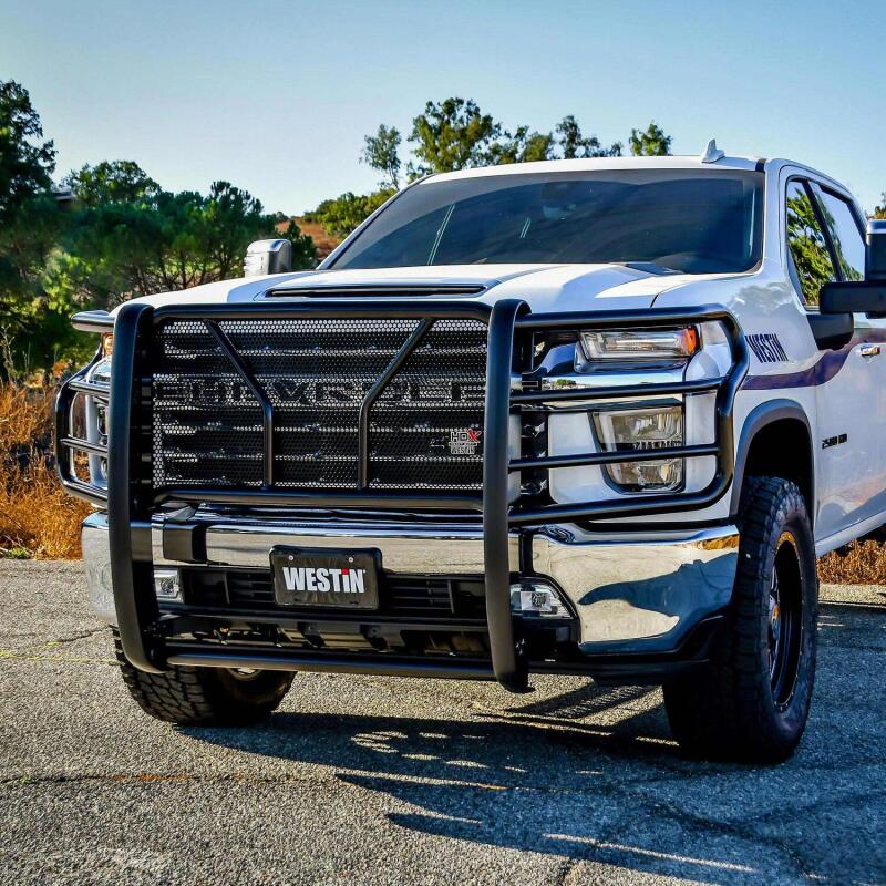 Westin 2020 Chevrolet Silverado 2500/3500 HDX Grille Guard - Black 57-3995 57-3995 Photo - lifestyle view