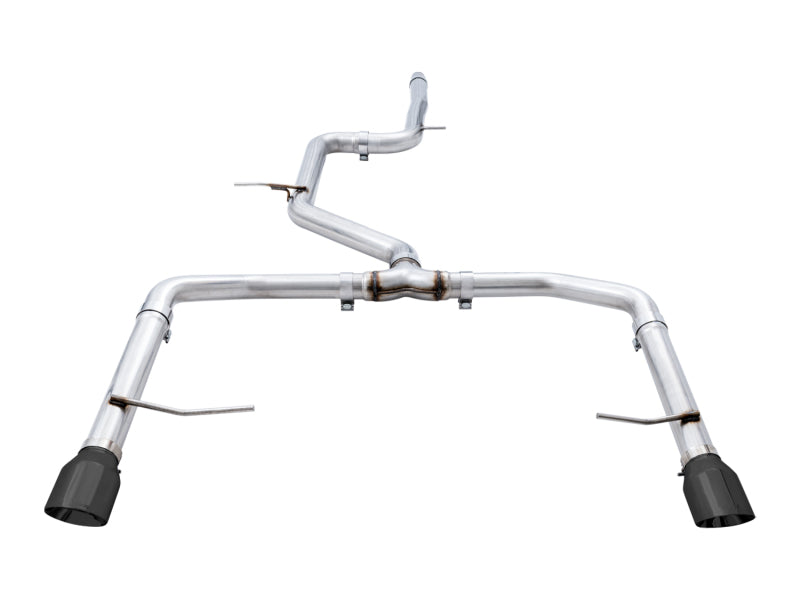 AWE Tuning 18-19 Volkswagen Jetta GLI Mk7 Track Edition Exhaust - Diamond Black Tips (Fits OEM DP) 3020-23036 3020-23036 Photo - Primary