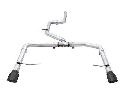 AWE Tuning 18-19 Volkswagen Jetta GLI Mk7 Track Edition Exhaust - Diamond Black Tips (Fits OEM DP) 3020-23036 3020-23036 Photo - Primary