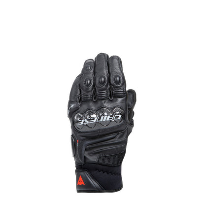 Dainese Carbon 4 Short Leather Gloves Black/Fluorescent Red - Small 201815958-628-S 201815958-628-S Photo - Primary
