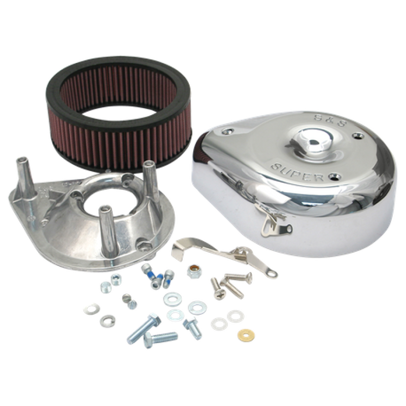 S&S Cycle 55-84 BT/57-85 Sportster Models Teardrop Air Cleaner Kit for S&S Super E/G Carb 17-0400 17-0400 User 1