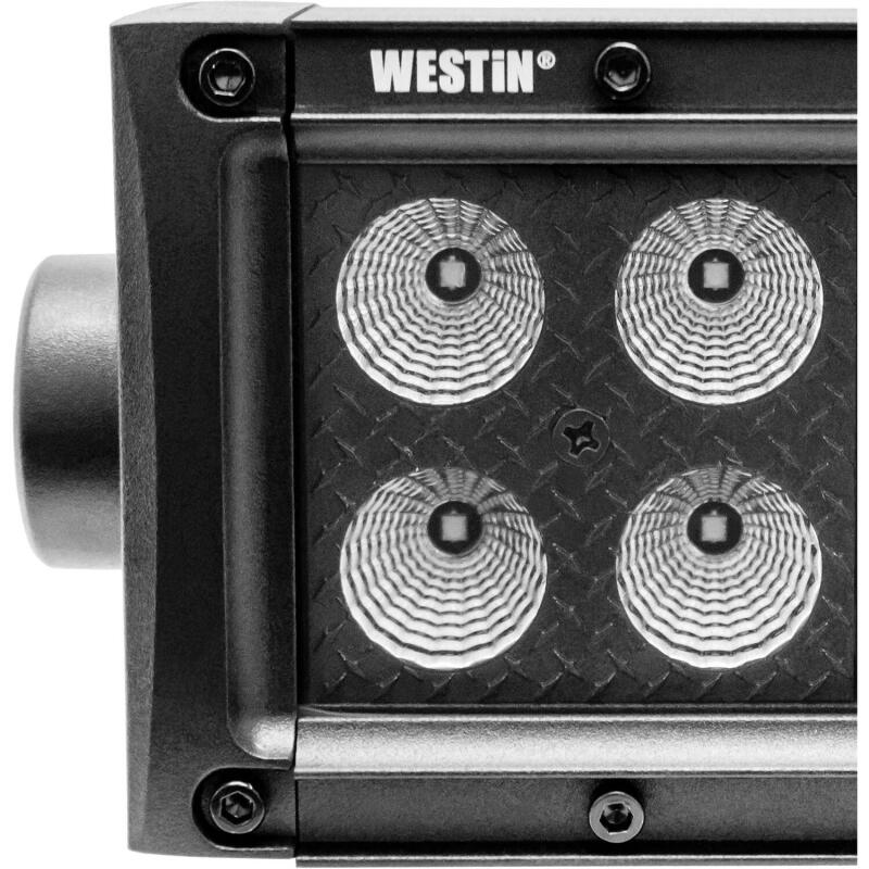 Westin B-FORCE LED Light Bar Double Row 4 inch Flood w/3W Cree - Black 09-12212-8F 09-12212-8F Photo - Unmounted