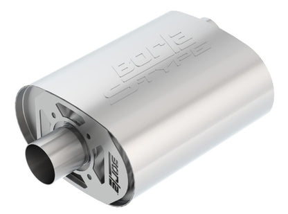 Borla CrateMuffler Ford Coyote 5.0L S-Type 2.5in Offset/Center 12inx6inx10.34in Muffler 400855 400855 Photo - Primary