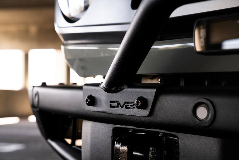 DV8 Offroad 2021-2022 Ford Bronco (Not For Factory Plastic Bumper) Factory Bumper Bull Bar - Black LBBR-06 LBBR-06 Photo - Close Up