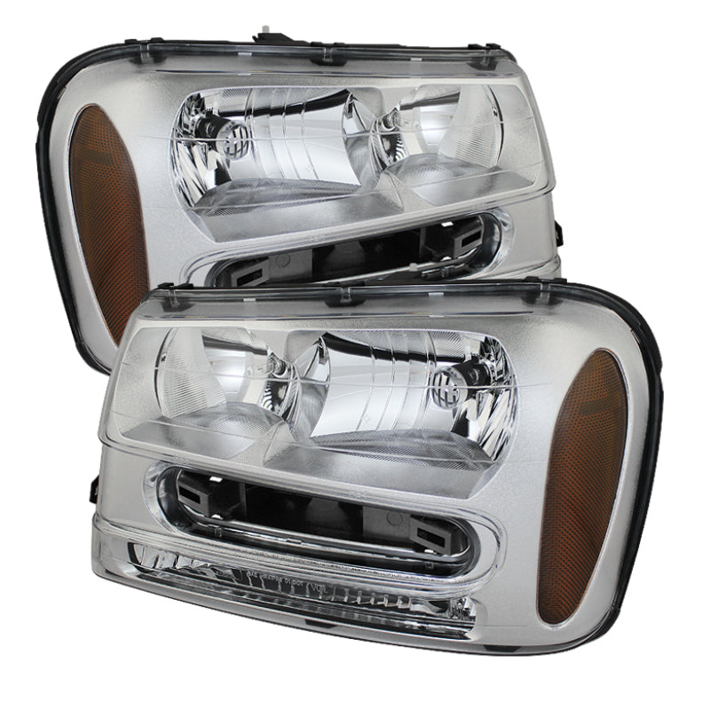 SPYDER Xtune Chevy Trailblazer 02-09 Crystal Headlights Chrome HD-JH-CTB02-AM-C 9023545 9023545 Photo - Primary