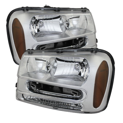 SPYDER Xtune Chevy Trailblazer 02-09 Crystal Headlights Chrome HD-JH-CTB02-AM-C 9023545 9023545 Photo - Primary