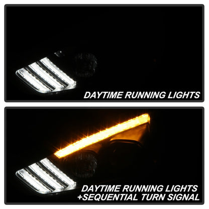 Spyder 15-18 Ford Focus Projector Headlights - Seq Turn Light Bar - Black PRO-YD-FF15-LBSEQ-BK 5086105 5086105 Photo - Unmounted
