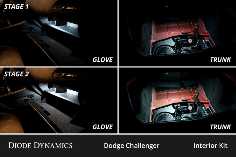 Diode Dynamics 09-14 Dodge Challenger Interior LED Kit Cool White Stage 2 DD0624 DD0624 User 3