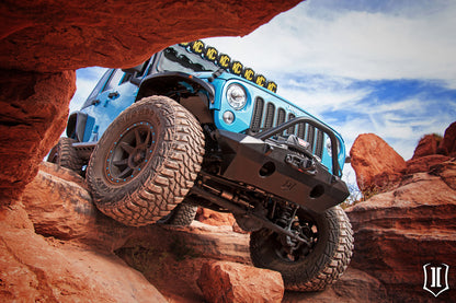 ICON 07-18 Jeep Wrangler JK Pro Series Front Bumper Rec Winch Mount w/Bar/Tabs 25215 25215 Photo - lifestyle view