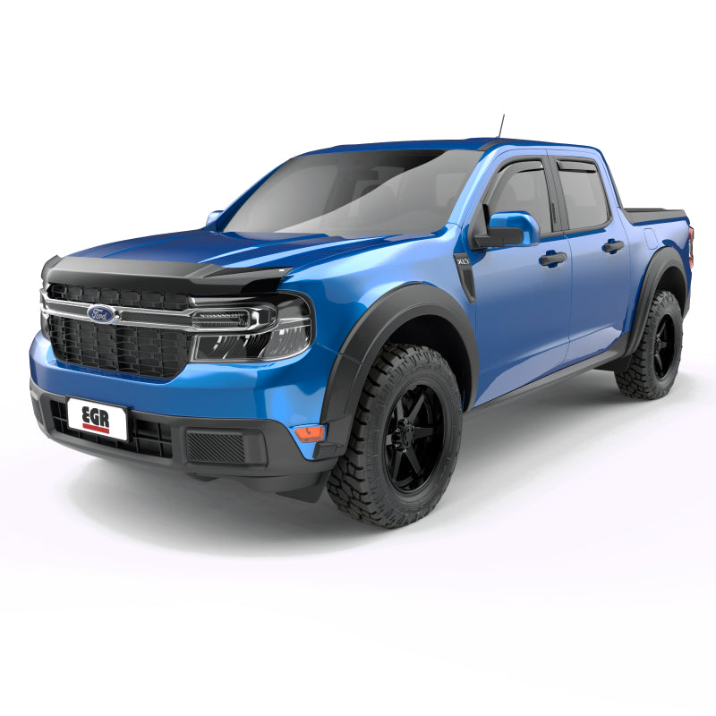 EGR 22-23 Ford Maverick Lariat XL XLT SuperGuard Hood Guard - Matte Black 303595 303595 Photo - Close Up