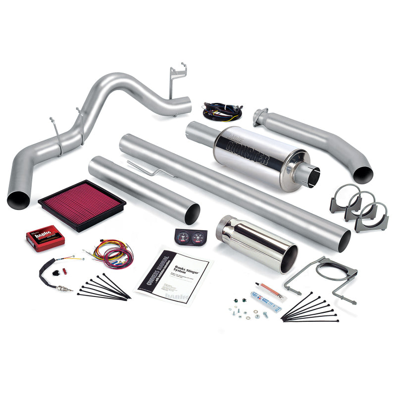 Banks Power 02 Dodge 5.9L 235Hp Ext Cab Stinger System - SS Single Exhaust w/ Chrome Tip 49374 49374 Photo - Primary