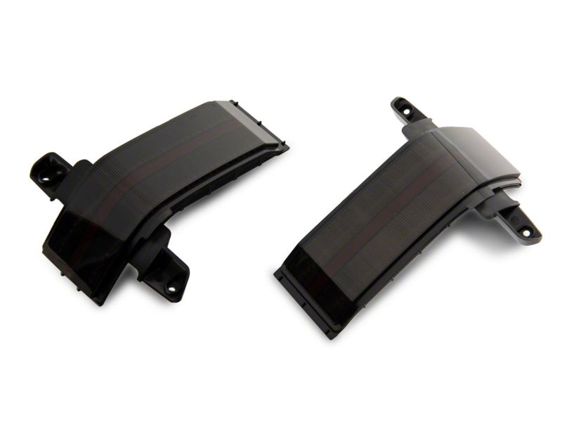 Raxiom 14-19 Chevrolet Silverado Axial Series Dual-Row Amber LED Tow Mirror Lights- Smoked S127430 S127430 Photo - Close Up