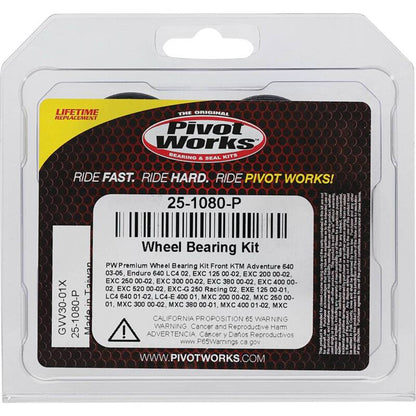Pivot Works KTM Wheel Bearing Kit Premium Bearings 25-1080-P 25-1080-P Photo - Primary
