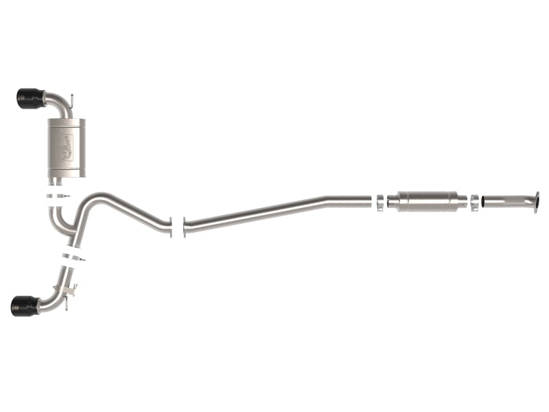 aFe 22-23 Hyundai Kona N L4 2.0L(t) Takeda 3in 304 SS Cat-Back Exhaust System w/ Black Tips 49-37033-B 49-37033-B Photo - Unmounted