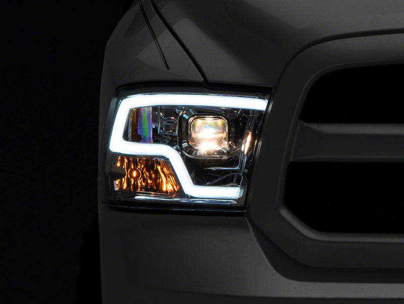 Raxiom 09-18 Dodge RAM 1500 Non-Projector LED Halo Headlights- Chrome Housing (Clear Lens) R111517 R111517 Photo - Primary