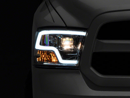Raxiom 09-18 Dodge RAM 1500 Non-Projector LED Halo Headlights- Chrome Housing (Clear Lens) R111517 R111517 Photo - Primary