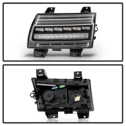 Spyder Jeep Wrangler 2018-2019 ( LED Model Only) LED Front Bumper Lights - Sequential Signal - Black 5086808 5086808 User 1