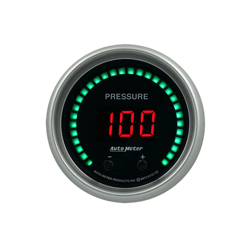 Autometer 52.4mm Black Switchable 0-1600 PSI/0-110 BAR Fluid Pressure Sport-Comp Elite Digital Gauge 6752-SC 6752-SC User 1
