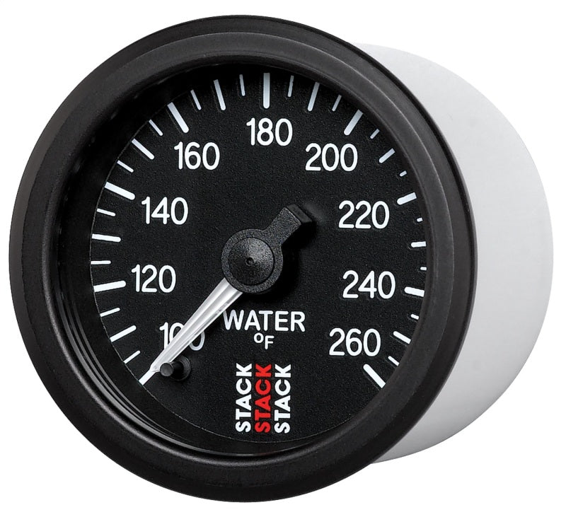 Autometer Stack 52mm 100-260 Deg F 1/8in NPTF Male Pro Stepper Motor Water Temp Gauge - Black ST3308 ST3308 User 2
