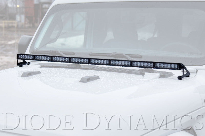 Diode Dynamics 18-21 Jeep JL Wrangler/Gladiator SS50 Hood LED Light Bar Kit - Amber Combo DD6109 DD6109 User 1