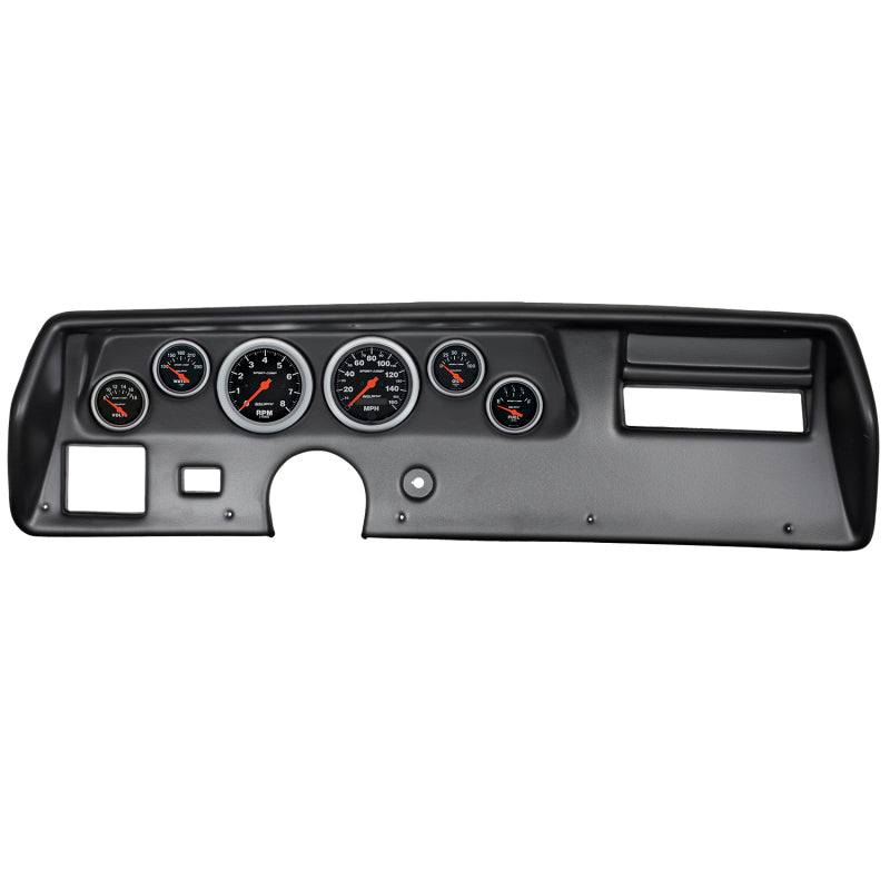 Autometer Sport-Comp 70-72 Chevelle SS/El Camino Dash Kit 6pc Tach / MPH / Fuel / Oil / WTMP / Volt 7025-SC 7025-SC Photo - Primary
