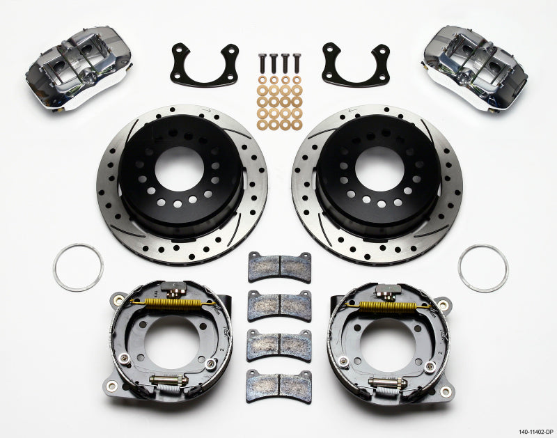 Wilwood Dynapro Low-Profile 11.00in P-Brake Kit Drill-Pol New Big Ford 2.36in Offset 140-11402-DP 140-11402-DP Photo - Primary