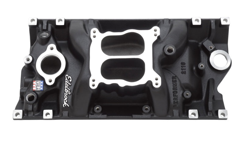 Edelbrock Intake, SBC, Performer, Vortec, Black 21163 Photo - Primary