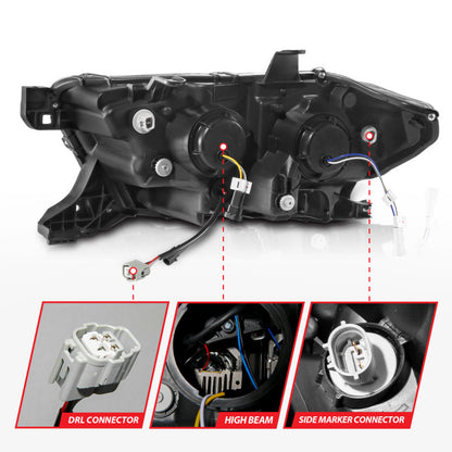 ANZO 16-22 Toyota Tacoma LED Projector Headlights w/ Light Bar Sequential Black Housing w/Initiation 111563 111563 User 4