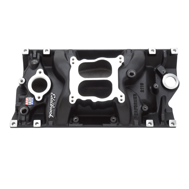 Edelbrock Intake, SBC, Performer, Vortec, Black 21163 Photo - Primary