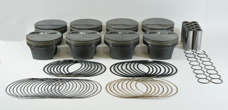 Mahle MS Piston Set Chevrolet LS1/2/6 5.3L 329ci 3.800in Bore 3.622in Stk 9.6:1 CR -2.1cc Set of 8 930218400 930218400 Photo - Primary