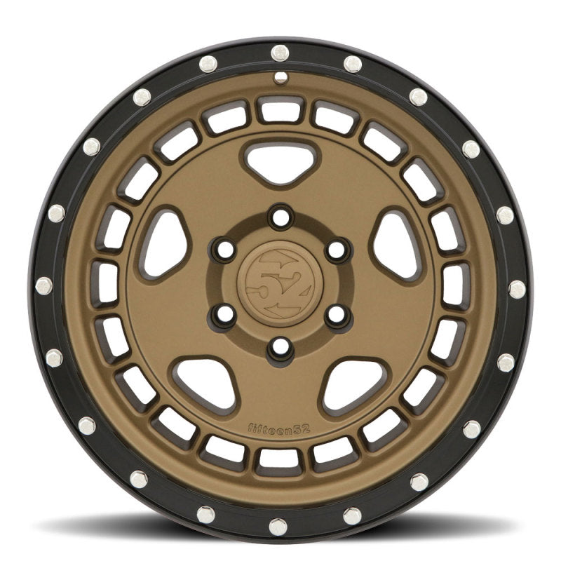 fifteen52 Turbomac Hd Block Bronze (Matte Bronze/Satin Black Ring/Steel Hardware) Wheel 17x8.5 0 6x139.7 THDBB-178569-00 Photo - Primary