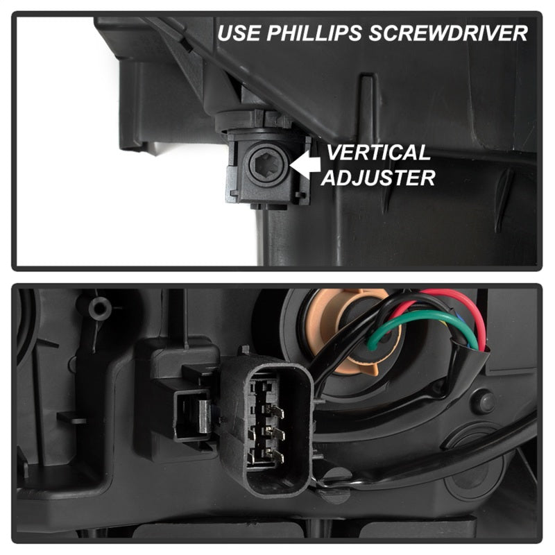 SPYDER xTune 14-15 GMC Sierra 1500 OEM Style Halogen Headlights - Black (HD-JH-GS14-AM-BK) 9042423 9042423 Photo - Unmounted