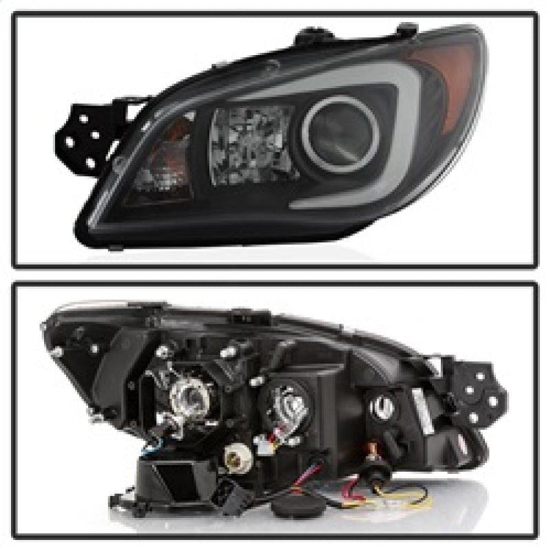 Spyder Subaru WRX 2006-2007 Projector Headlights - Halogen Only - Black PRO-YD-SWRX06-LBDRL-BK 5083920 5083920 Photo - Unmounted
