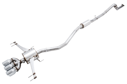 AWE Tuning 2017+ Honda Civic Type R Touring Edition Exhaust w/Front Pipe & Triple Chrome Silver Tips 3015-52004 3015-52004 Photo - Primary