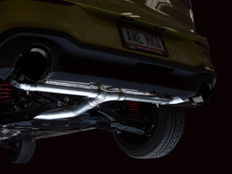 AWE Tuning AWE 2022 VW GTI MK8  Track Edition Exhaust - Diamond Black Tips 3020-33658 3020-33658 Photo - Mounted