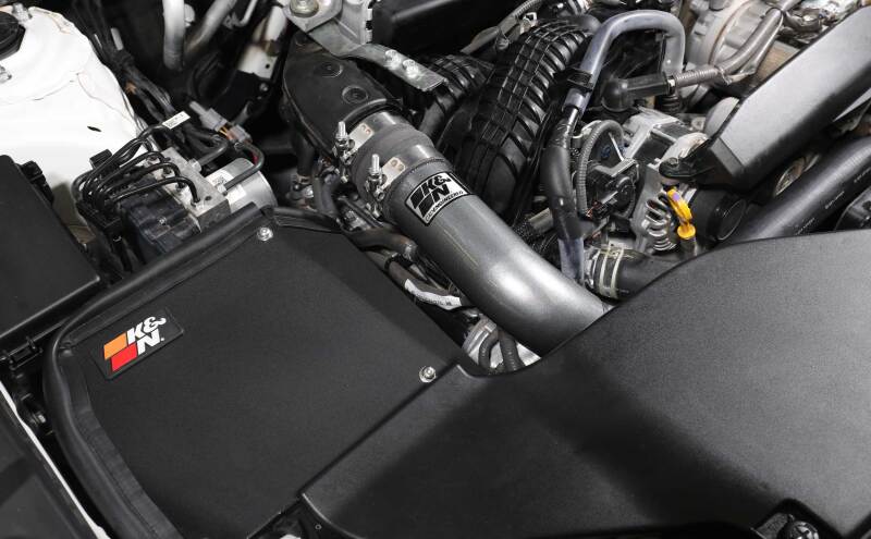 K&N Engineering K&N 22-23 Subaru WRX 2.4L H4 Aluminum Charge Pipe Kit - Gunmetal Gray 77-1017KC 77-1017KC Photo - Mounted