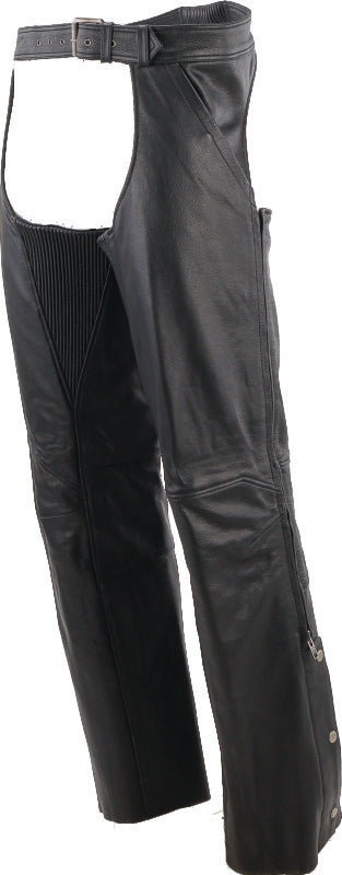 Kuryakyn Leather By River Road Plains Leather Chaps Black - Large 094420 094420 User 1
