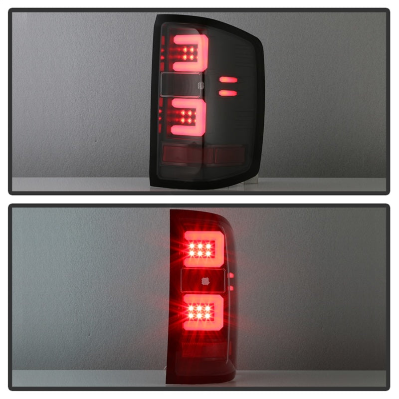 Spyder 16-18 Chevy Silverado Light Bar LED Tail Lights - All Black ALT-YD-CS16-LED-B 5085863 5085863 Photo - Unmounted