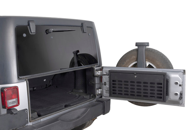 Tuffy Products Tuffy Jeep Wrangler Molle Tailgate Lockbox W/ Keyed Lock 366-01 366-01 Photo - Mounted