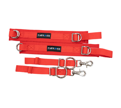 NRG SFI 3.3 Arm Restraints One Pair - Red SBH-AR01RD SBH-AR01RD Photo - Primary
