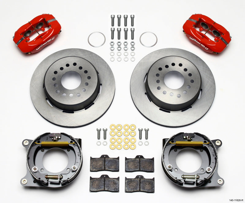Wilwood FDL P/S Park Brake Kit,Red Impala 59-64/Corvette 57-62 140-11828-R Photo - Primary