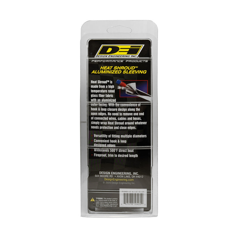 DEI Heat Shroud 1in I.D. x 3ft - Aluminized Sleeving-Hook and Loop Edge 10405 10405 Photo - Unmounted