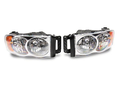 Raxiom 02-05 Dodge RAM 1500 Axial Series OEM Style Rep Headlights- Chrome Housing (Clear Lens) R118008 R118008 Photo - Primary