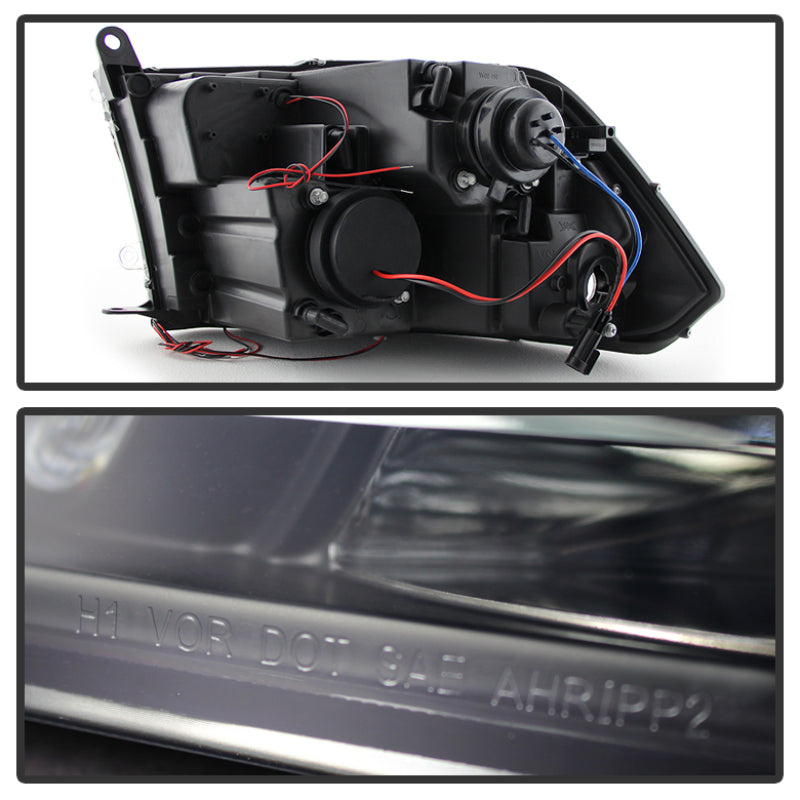 Spyder Dodge Ram 1500 09-14 Projector Headlights Halogen- LED Halo LED - Blk Smke PRO-YD-DR09-HL-BSM 5078407 5078407 User 1